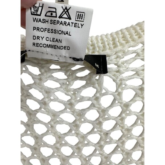 Miss Kelly 1999 Cardigan Crocheted Womens Size‎ M Hippie Boho Peasant Whimsical - Picture 4 of 7